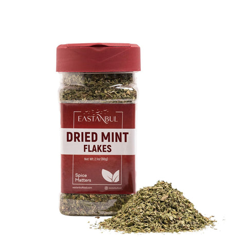 Eastanbul Dried Mint Leaves 2.1oz,%100 Natural Dried Peppermint Leaves Freshly Picked Mint Tea Loose Leaf, Crushed Mint Leaves, Spearmint Leaf, Pe...